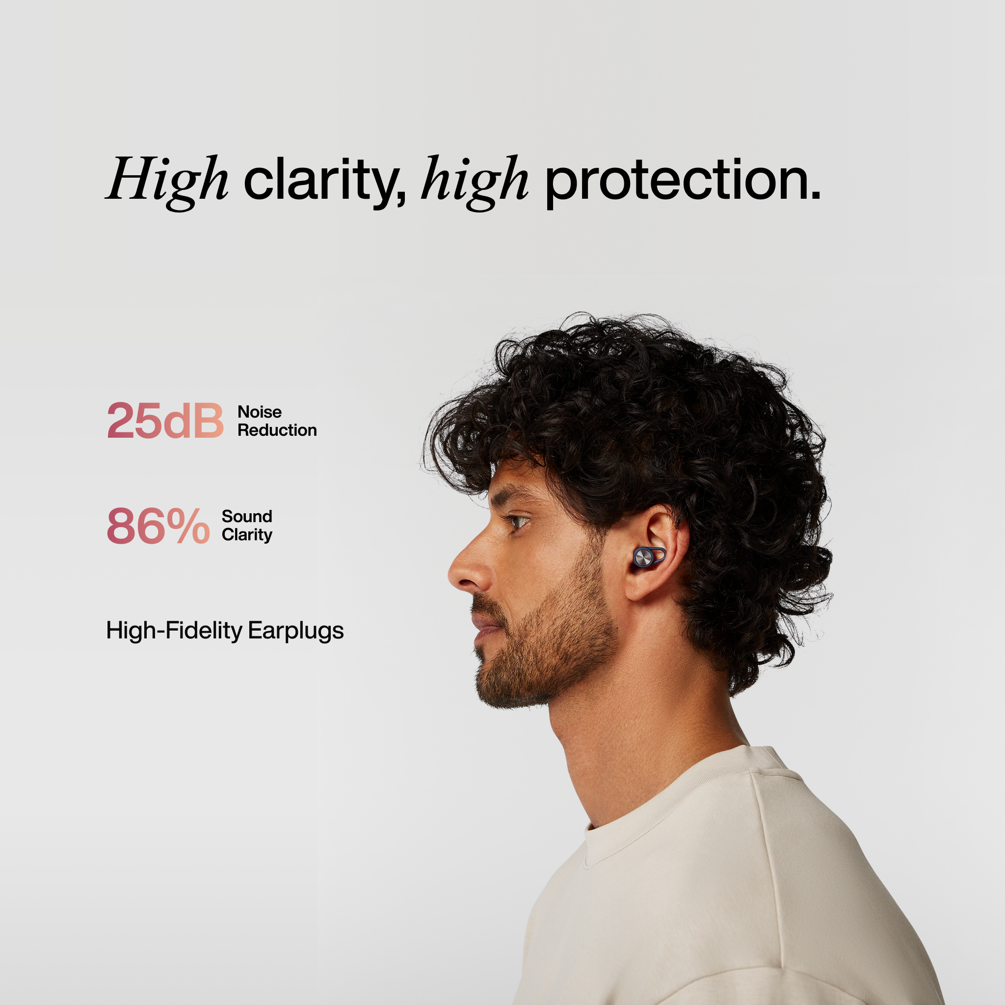 hears nebula navy ear plugs 25 db