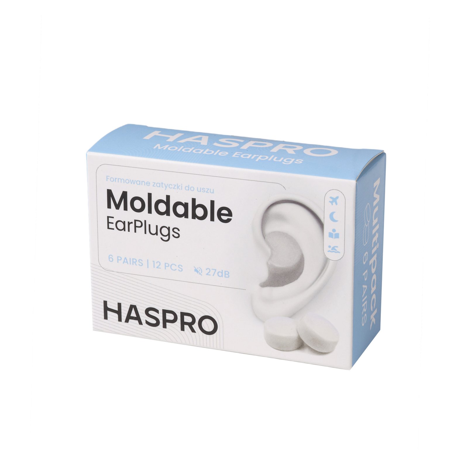 HASPRO MOLD 6P | Moldable Silicone Earplugs (6 Pairs) SNR 27 dB - Image 2