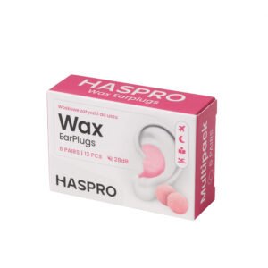 HASPRO 6P | Moldable WAX Earplugs (6 Pairs) SNR 28 dB